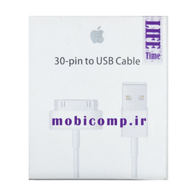 کابل شارژ آیفون 30 پین به یو اس بی (گارانتی کتبی مادام العمر)