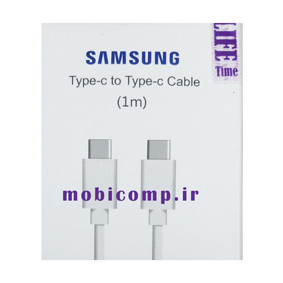 کابل شارژ سامسونگ دو طرف تایپ سی (گارانتی کتبی مادام العمر) 1 متر