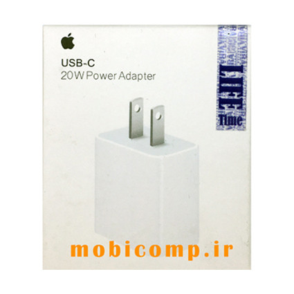 شارژر آیفون 20 وات دو پین گارانتی مادام العمر کتبی