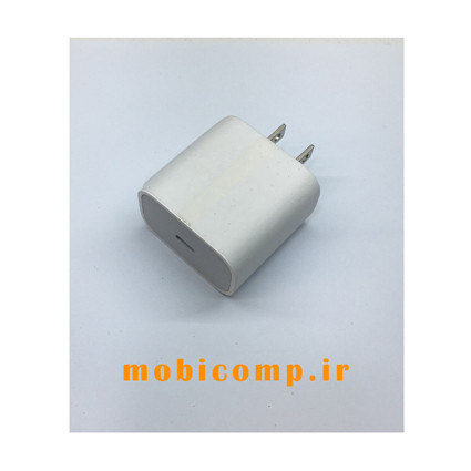 شارژر آیفون 20 وات دو پین گارانتی مادام العمر کتبی
