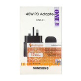 شارژر سوپر سریع سامسونگ 45 وات تایپ سی اصل ویتنامی با ضمانت یکساله کتبی + کابل اصل هدیه