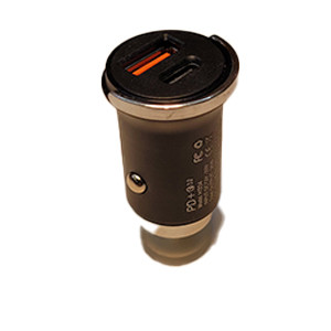 شارژر فندکی USB + Type-C PD دو پورت 38 وات 6.1 آمپر (کیفیت ضمانت شده)