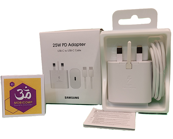 شارژر سوپر فست سامسونگ 25 وات تایپ سی اصل ویتنام با کابل و ضمانت مادام العمر (حک شده با لیزر روی کالا)
