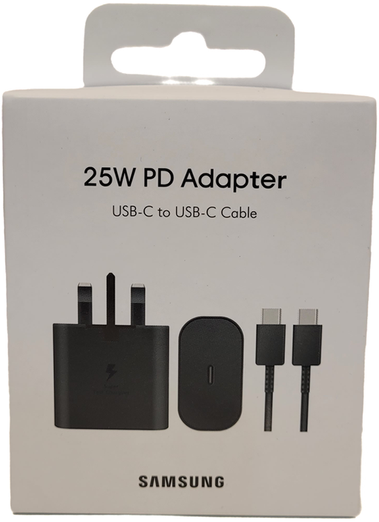 شارژر سوپر فست سامسونگ 25 وات تایپ سی اصل ویتنام با کابل و ضمانت مادام العمر (حک شده با لیزر روی کالا)