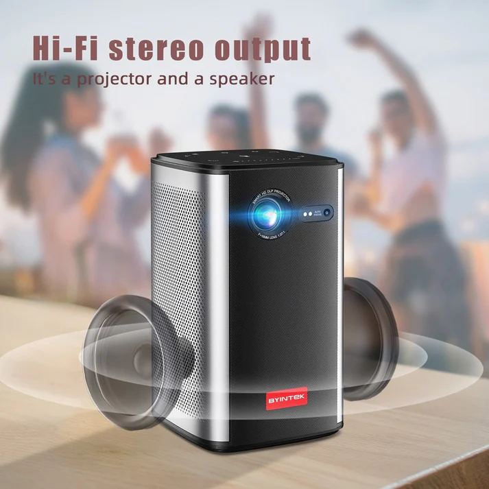 پروژکتور هوشمند BYINTEK p70 قابل حمل و شارژی به همراه کیف و سه پایه