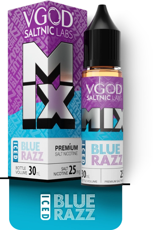 نیکوتین سالت ‌بلوبری رزبری یخ Mix Blue Razz Iced ویگاد