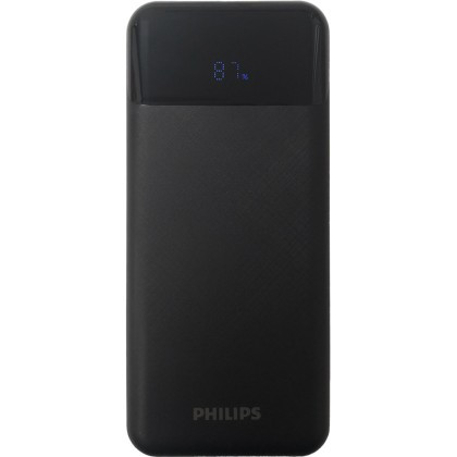 پاور بانک فیلیپس 22.5W مدل DLP9026KB ظرفیت 10000 میلی آمپر ساعت با کابل