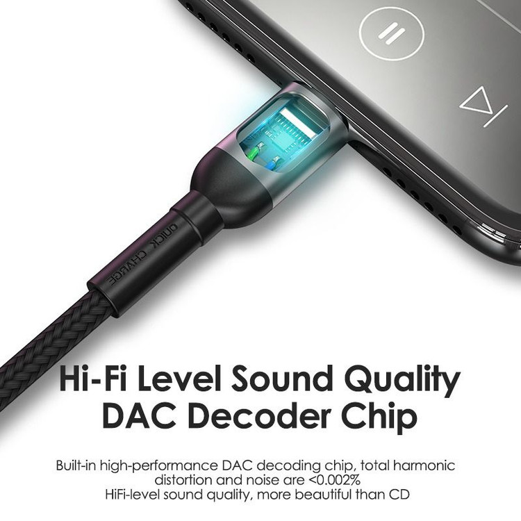 کابل تبدیل تایپ سی به آیوایکس جک 3.5 میلیمتری فون پلنت 120 سانتیمتر