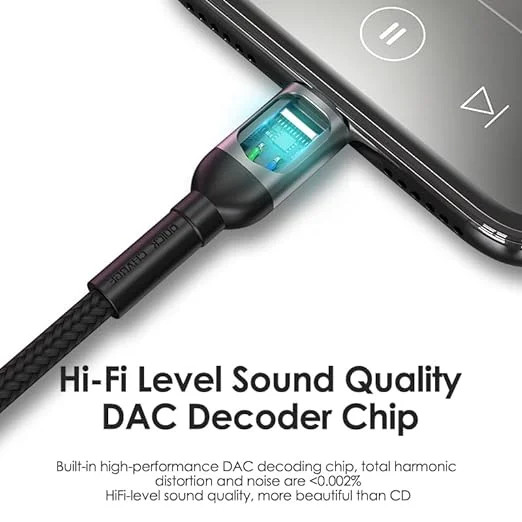 کابل تبدیل Lightning به AUX فون پلنت 120 سانتیمتر