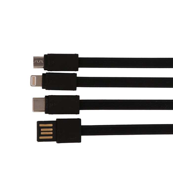 پاوربانک 30000 میلیآمپر امگا مدل PB3001 با 4 کابل شارژ داخلی