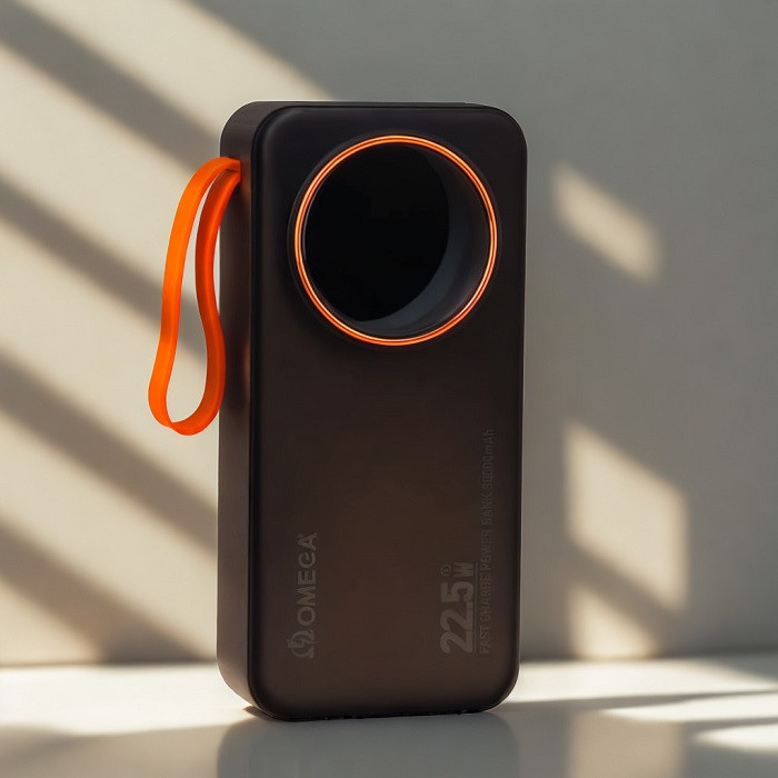 پاوربانک 30000 میلیآمپر امگا مدل PB3001 با 4 کابل شارژ داخلی