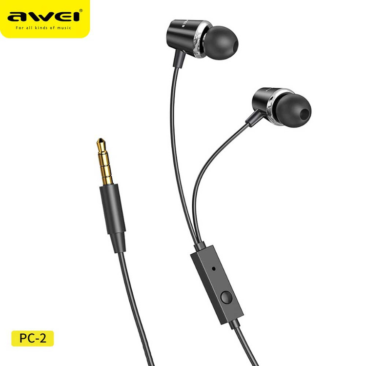 هدفون سیمی اورجینال Awei PC-2