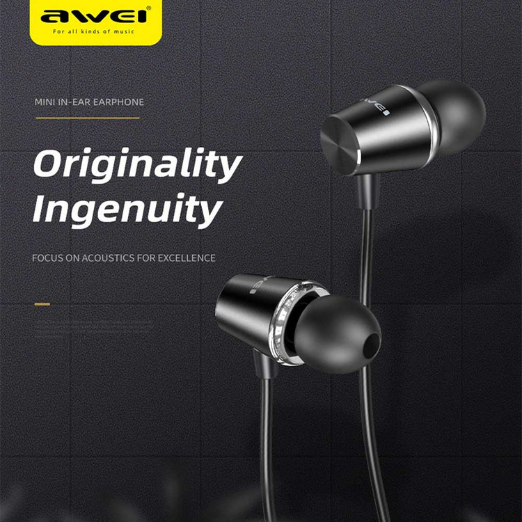 هدفون سیمی اورجینال Awei PC-2