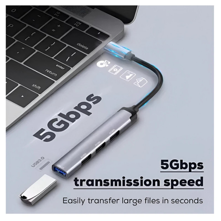 هاب 4 پورت USB3.0 الدینیو مدل DS-44U
